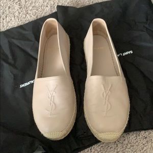 AUTHENTIC Saint Laurent Paris Nude espadrilles